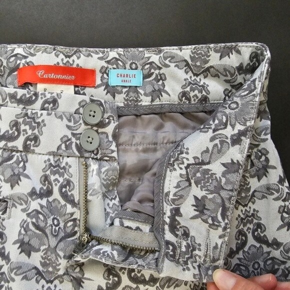 Anthropologie Cartonnier Brocade Charlie Tapisery  Embroidered Ankle Pants - Picture 12 of 15